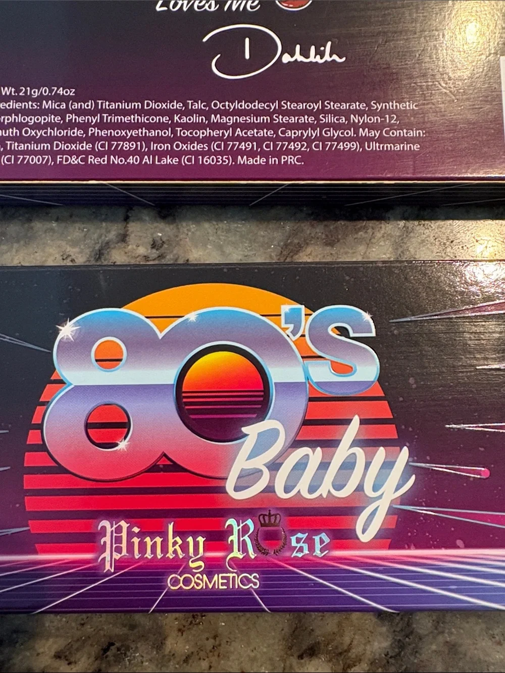 Pinky Rose Cosmetics 80's Baby Eyeshadow Palette - Pink Purple